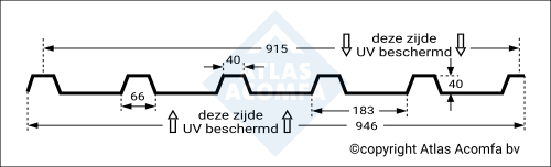 183 40 SAB40 polycarbonaat 2D