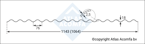 76 18 2W polycarbonaat 2D