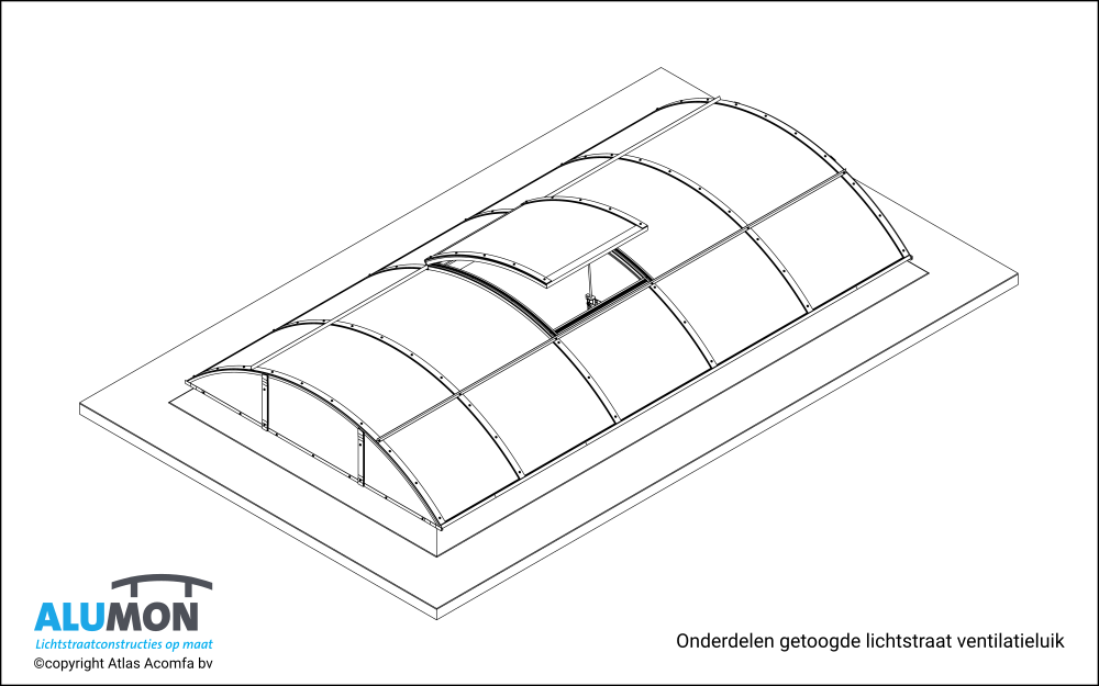 Alumon Lichtstraat Ventilatieluik